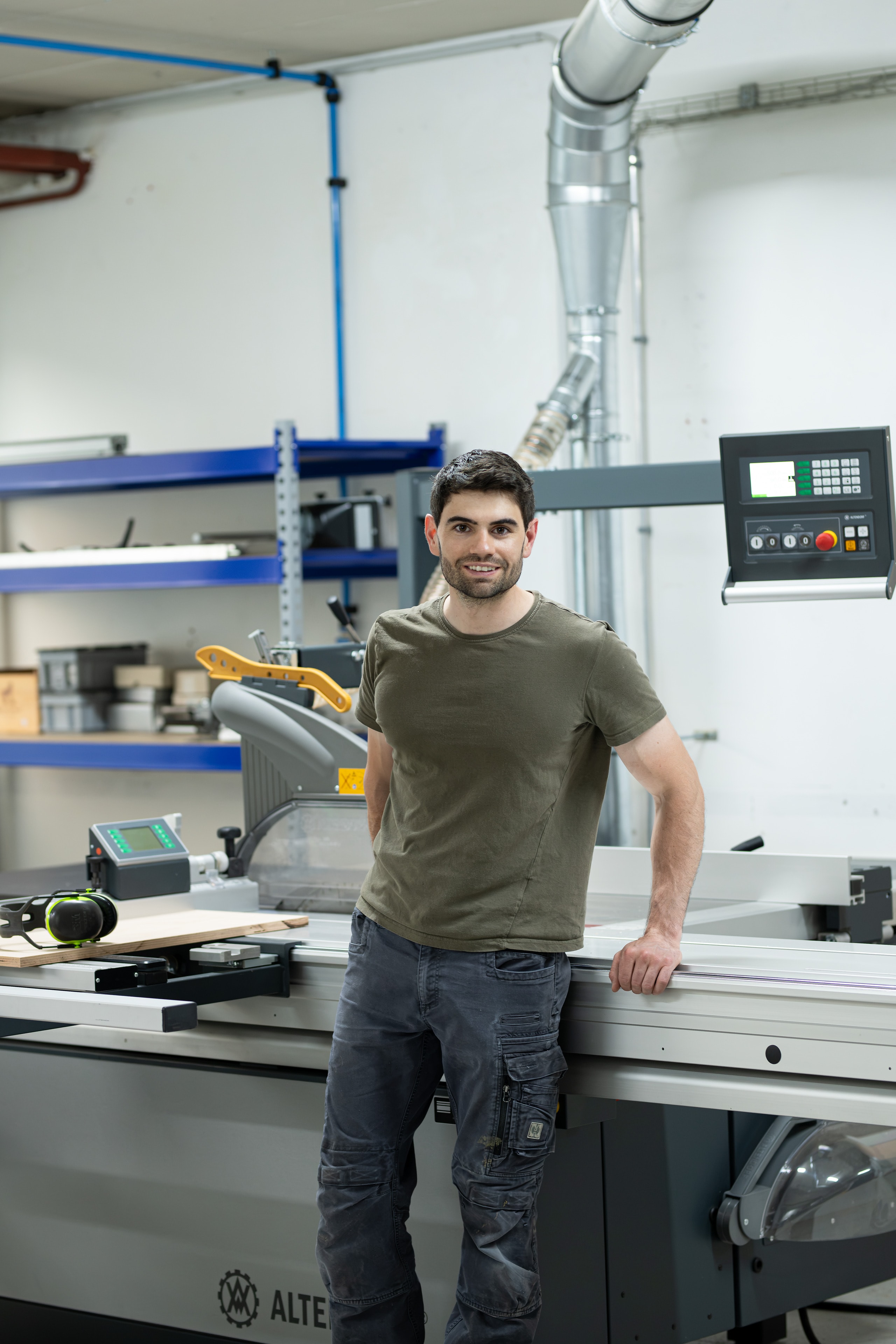 Sandro Spieser in seiner Werkstatt