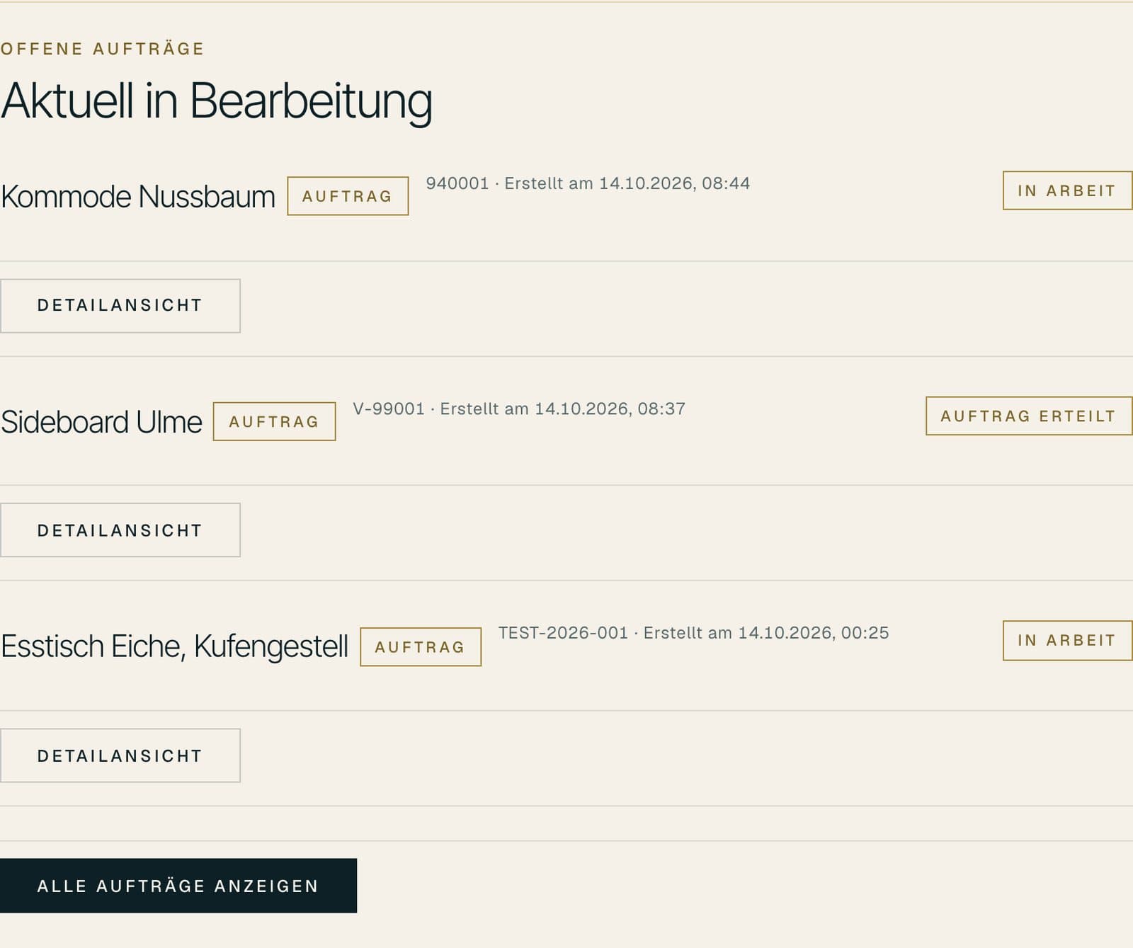 Kundenportal: Alles auf einen Blick